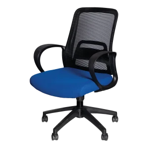 AVILAS LOW CHAIR 63X60X95-105 HT-415B BLACK/BLUE