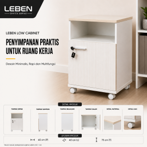 LEBEN LOW CABINET 0604 MOCHA OAK (U/1)