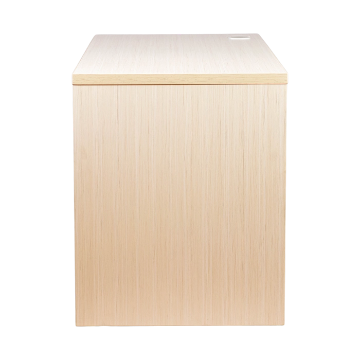 LEBEN CLERICAL DESK 1006 FIXED DRAWER W/ PANEL LEG MOCHA OAK (U/1) - Gambar 3