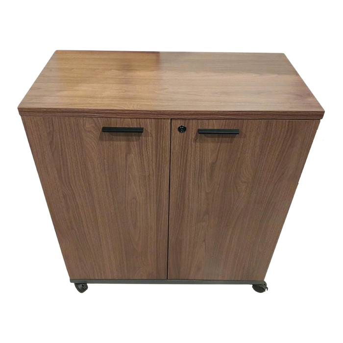 LEBEN MEDIUM CABINET 0804 DARK WALNUT/DARK GREY - Gambar 2