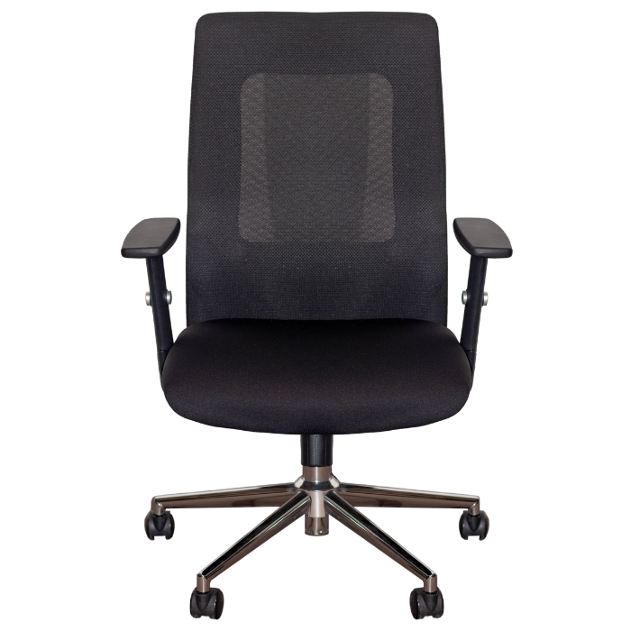 NEW RAOUL LOW CHAIR 52x50x102-112 STL17B BLACK/BLACK - Gambar 2