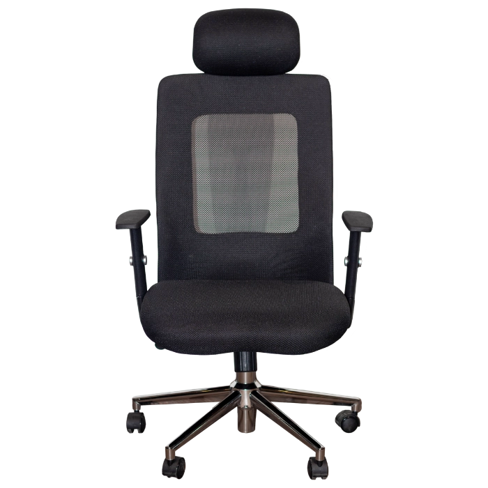 NEW RAOUL HIGH CHAIR 64*62*118-128 STL17A BLACK/BLACK - Gambar 6