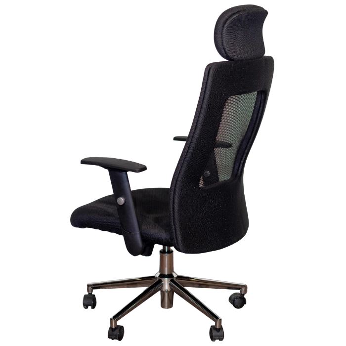 NEW RAOUL HIGH CHAIR 64*62*118-128 STL17A BLACK/BLACK - Gambar 4