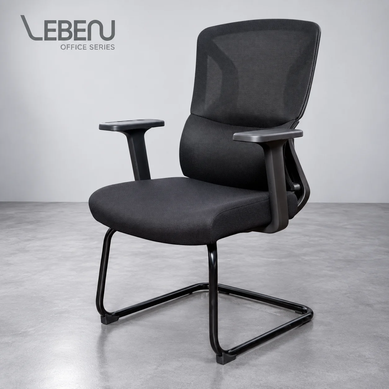 ADRAS VISITOR CHAIR 66X63X103 CH50D GREY/BLACK