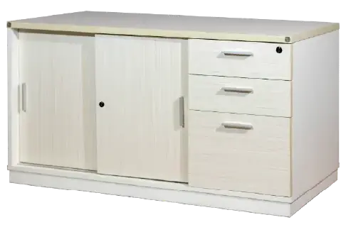 Leben Return Desk W/ Fixed Pedestal (U/2) - Gambar 2