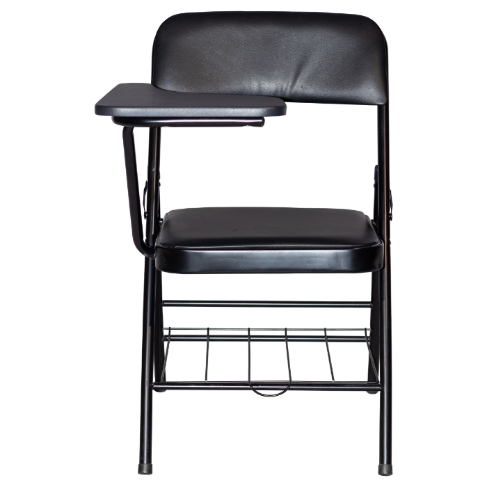 GAETA FOLDING CHAIR W/ WRITING TABLE BLACK - Gambar 4