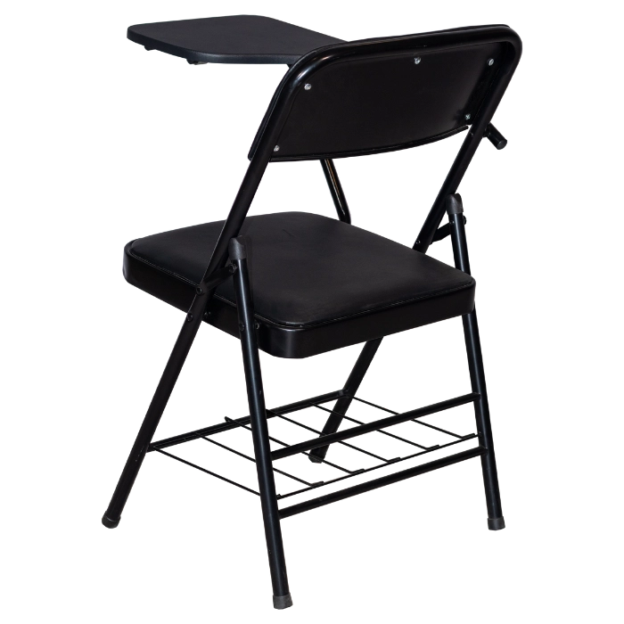 GAETA FOLDING CHAIR W/ WRITING TABLE BLACK - Gambar 6