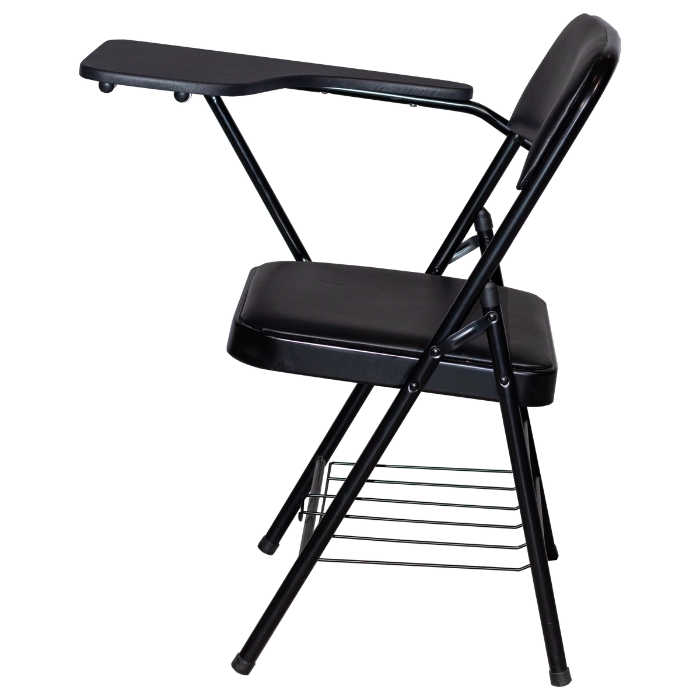 GAETA FOLDING CHAIR W/ WRITING TABLE BLACK - Gambar 5
