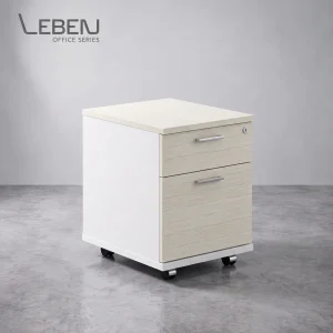 LEBEN MOBILE PEDESTAL 30504 DARK WALNUT/DARK GREY