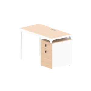 LEBEN NEW CLERICAL DESK 1206 OZ-2918-12 LIGHT MAPLE/WHITE