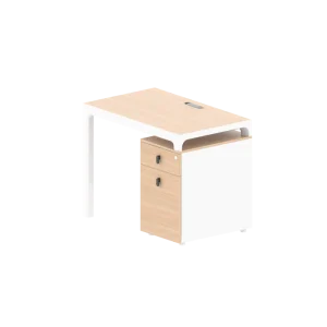 LEBEN NEW CLERICAL DESK 1006 OZ-2918-10 LIGHT MAPLE/WHITE