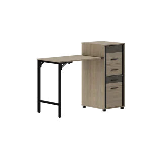 MELICA FOLDABLE COMPUTER DESK 120X50X95 OZ-HF61 CHERRY/GREY