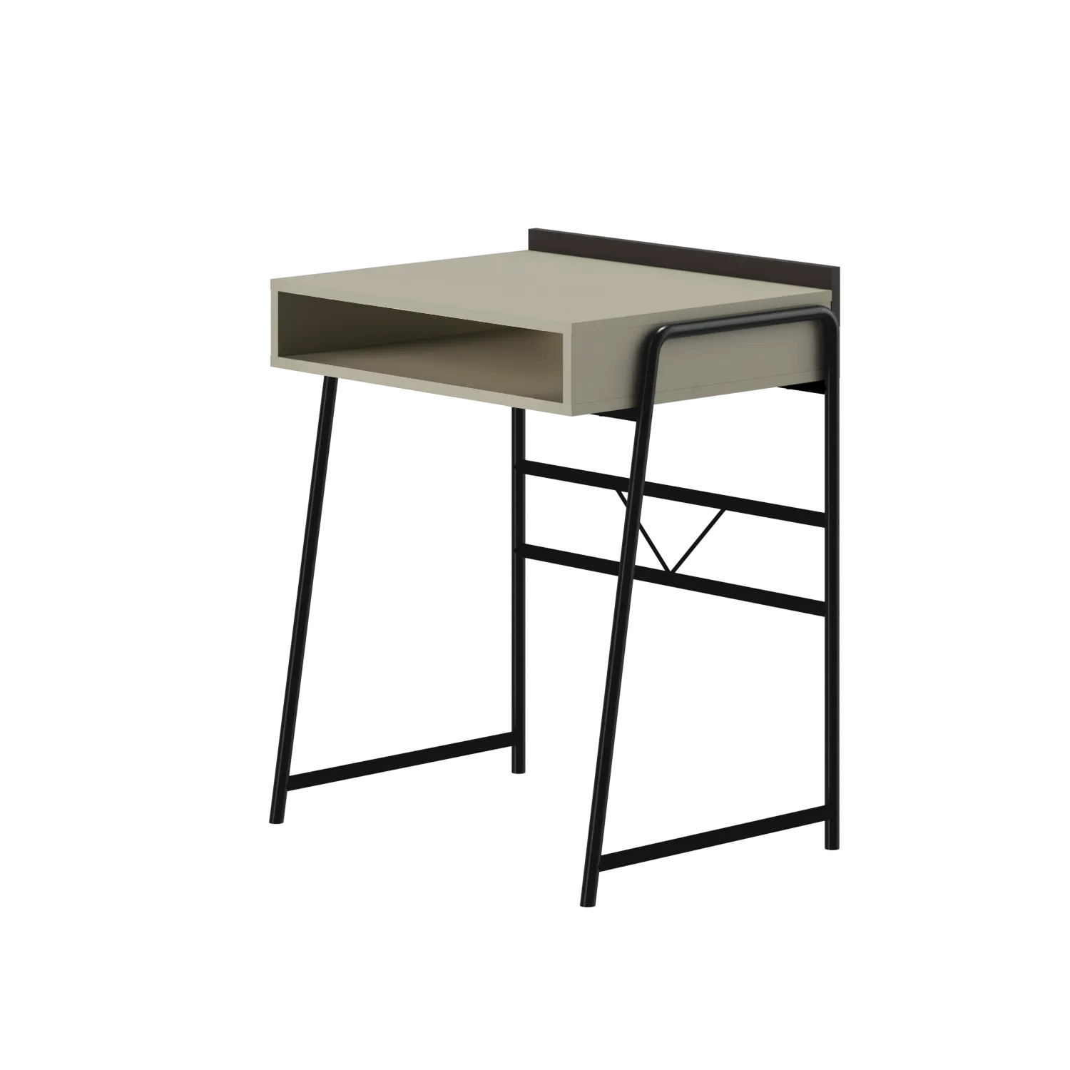 AKSHA COMPUTER DESK 64X50X78 OZ-HF18 GREY/BLACK - Gambar 2