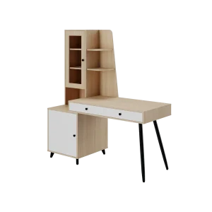 SENPAI COMPUTER DESK WITH CABINET 140X60X160 OZ-HF26 LIGHT MAPLE/WHITE
