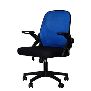 ZAVA LOW CHAIR 58X57X92-101.5 BLACK/BLUE