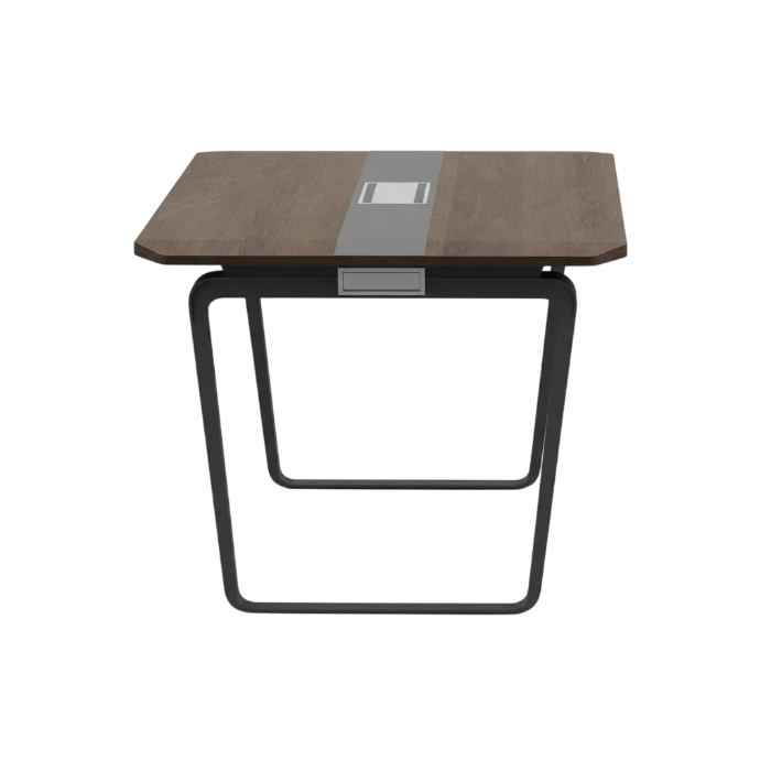 LEBEN BORG RECTANGULAR MEETING TABLE 150x90x75 OZ 2605-15 WALNUT/DARK GREY - Gambar 4