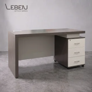 LEBEN BORG CLERICAL DESK 140x60x75 (OZ-4424-14 ) OAK/GREY