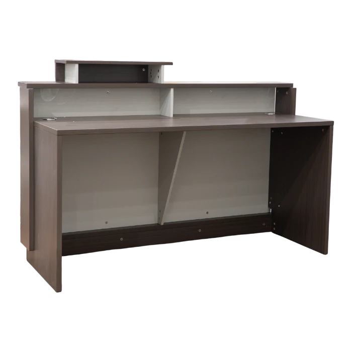 LEBEN BORG RECEPTIONIST DESK 160x60x75 (OZ-4431) OAK/GREY - Gambar 3