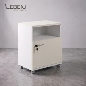 Leben Low Cabinet 0604 Dark Walnut/Dark Grey