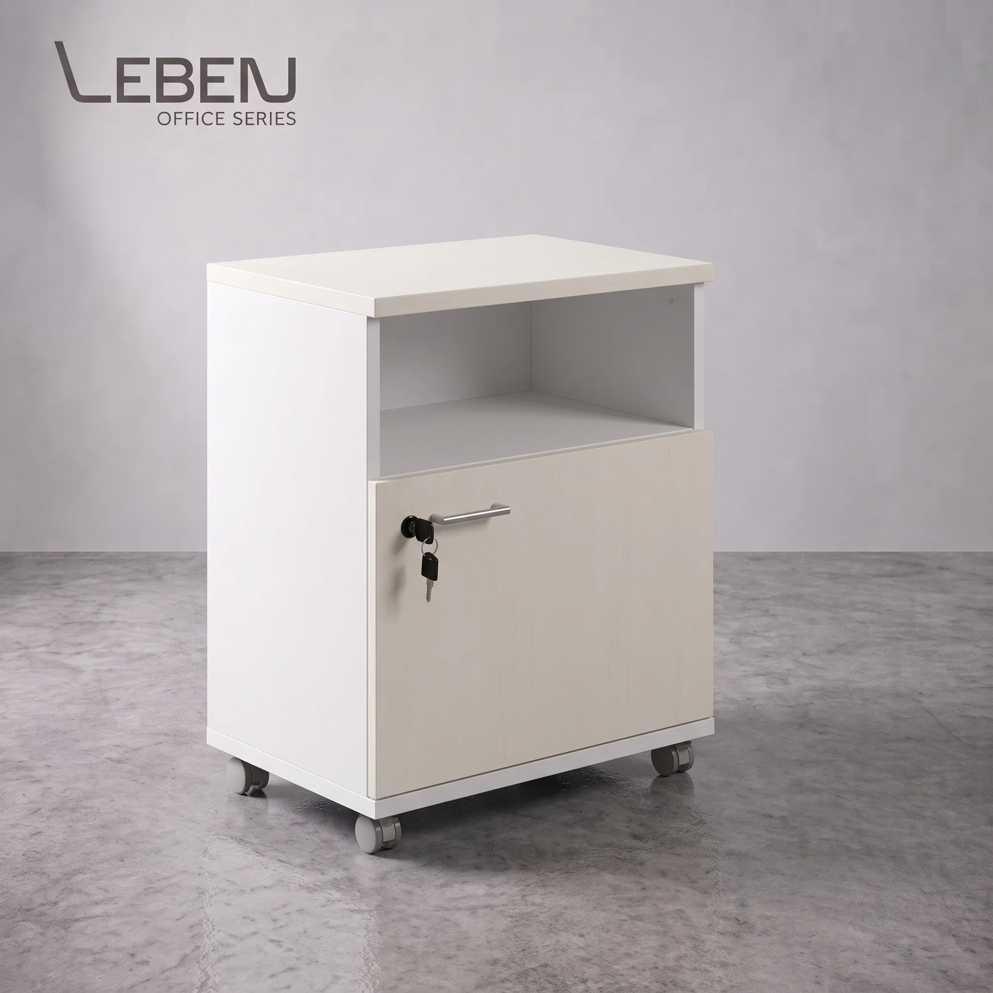 Leben Low Cabinet 0604 Dark Walnut/Dark Grey